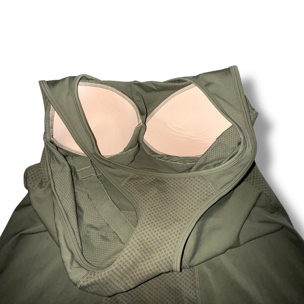 TALBOTS Performance Interlock Tank with Bra - XL Olive Branch - Picture 8 of 12